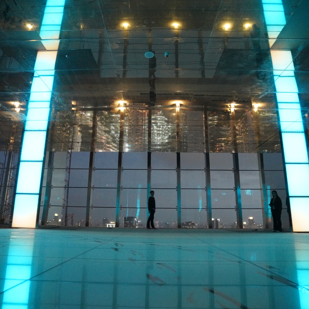 Pemandangan 360° Jakarta saat pergantian Tahun Baru 2026