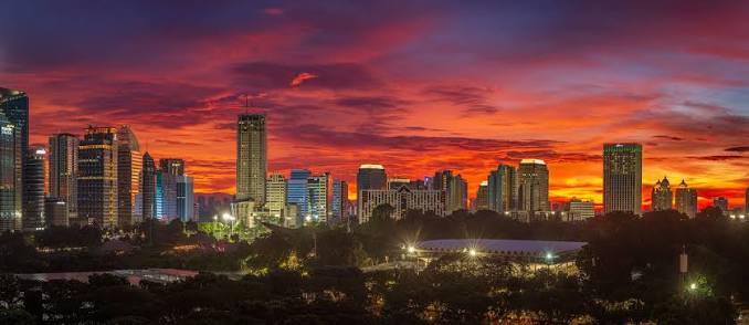 Langit Oranye Sunset